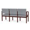 Lesro Lenox 3 Seat Tandem Seating W/ Arms, 65 in W 26 in L 31.5 in H LW3103 - alternate 3